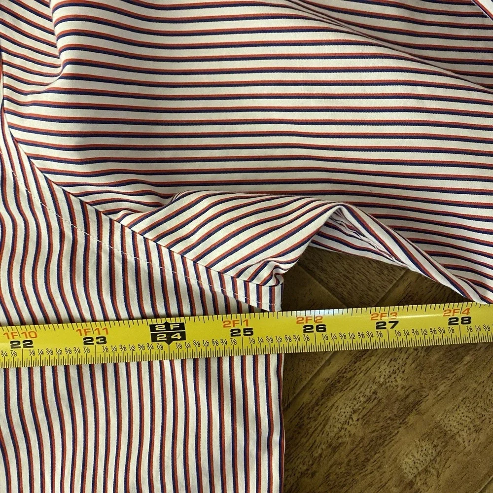 Brooks Brothers Regular Fit Dress Shirt 17 1/2-34 Supima Cotton Non Iron Stripes - Picture 5 of 7